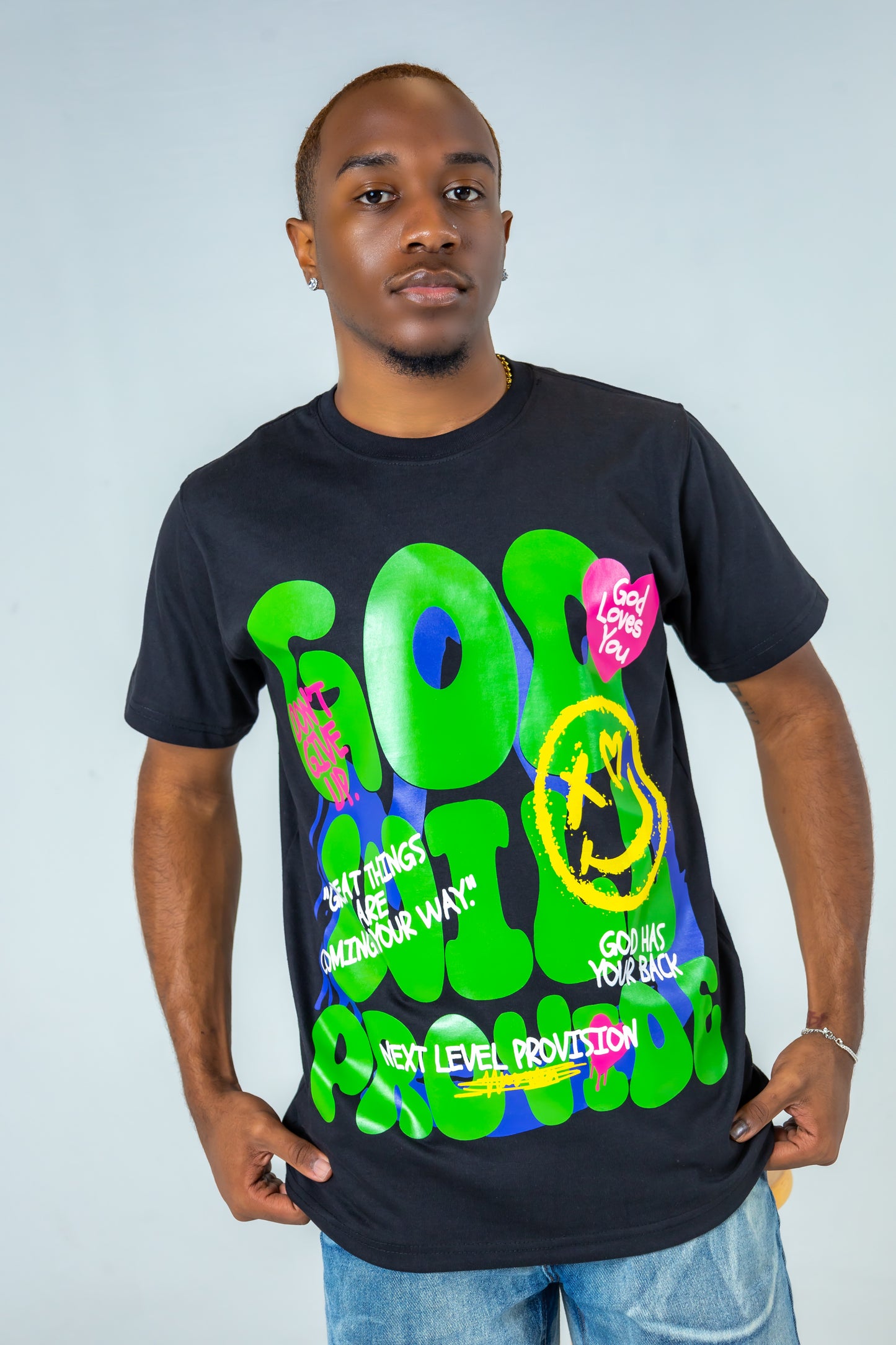 God Will Provide Graffiti Tee