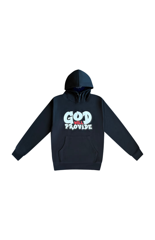 Black God Will Provide Hoodie Red Letters