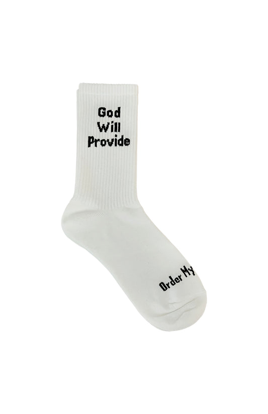 White God Will Provide Socks